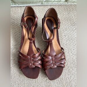 Clark’s Brown Leather Sandal
